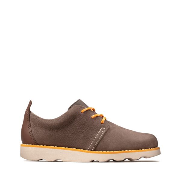 Clarks Boys Crown Park Kid Casual Shoes Brown | CA-5247618